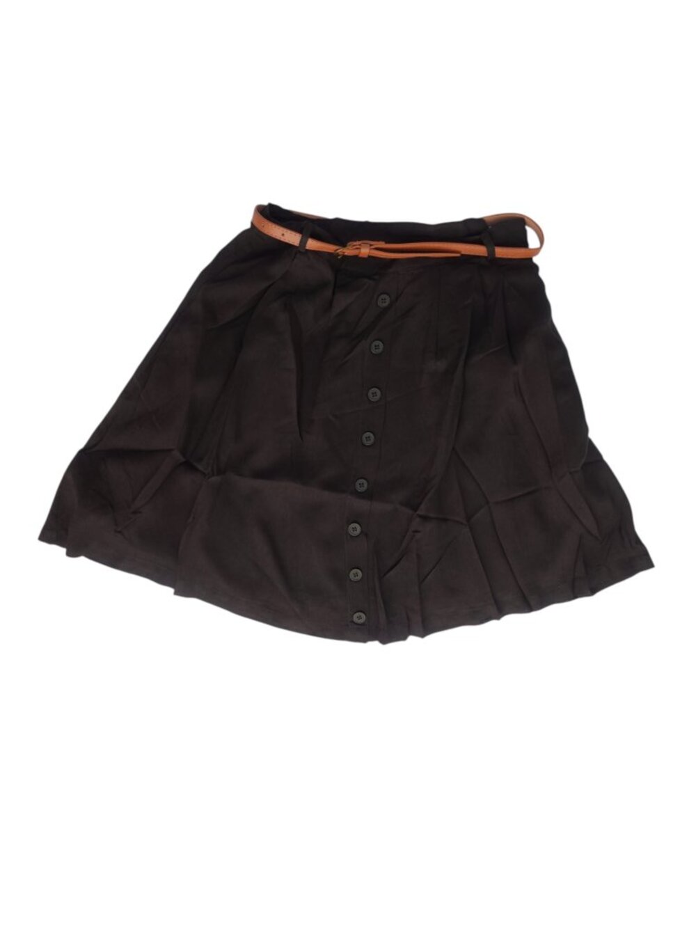 Tulip B Retro vintage style mini skirt rayon in black size M NEW